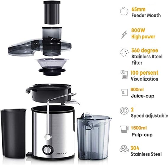 Extractor De Jugo rafSokany 3 en 1