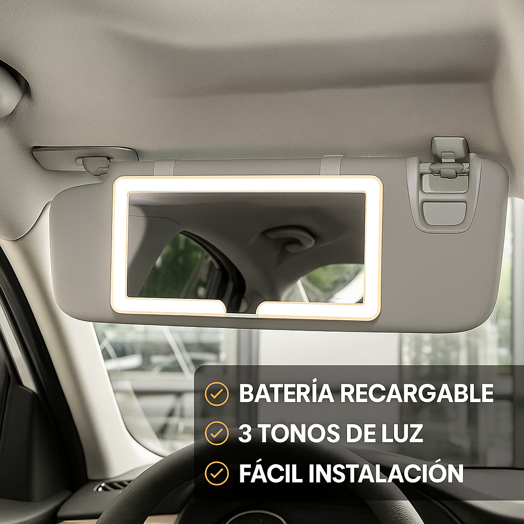Espejo LED para Auto