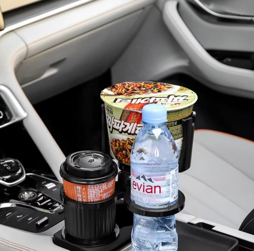 Portavasos Multifunción con Cargador Inalámbrico para Carro