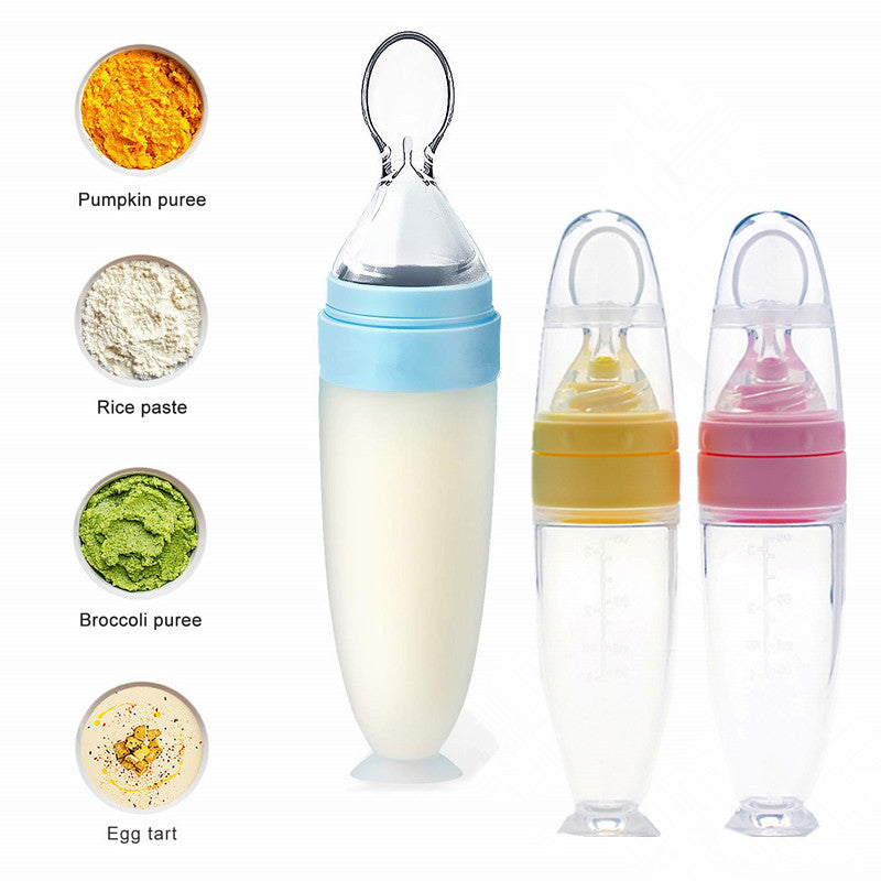 Comedero con Cuchara para Bebé de Silicona