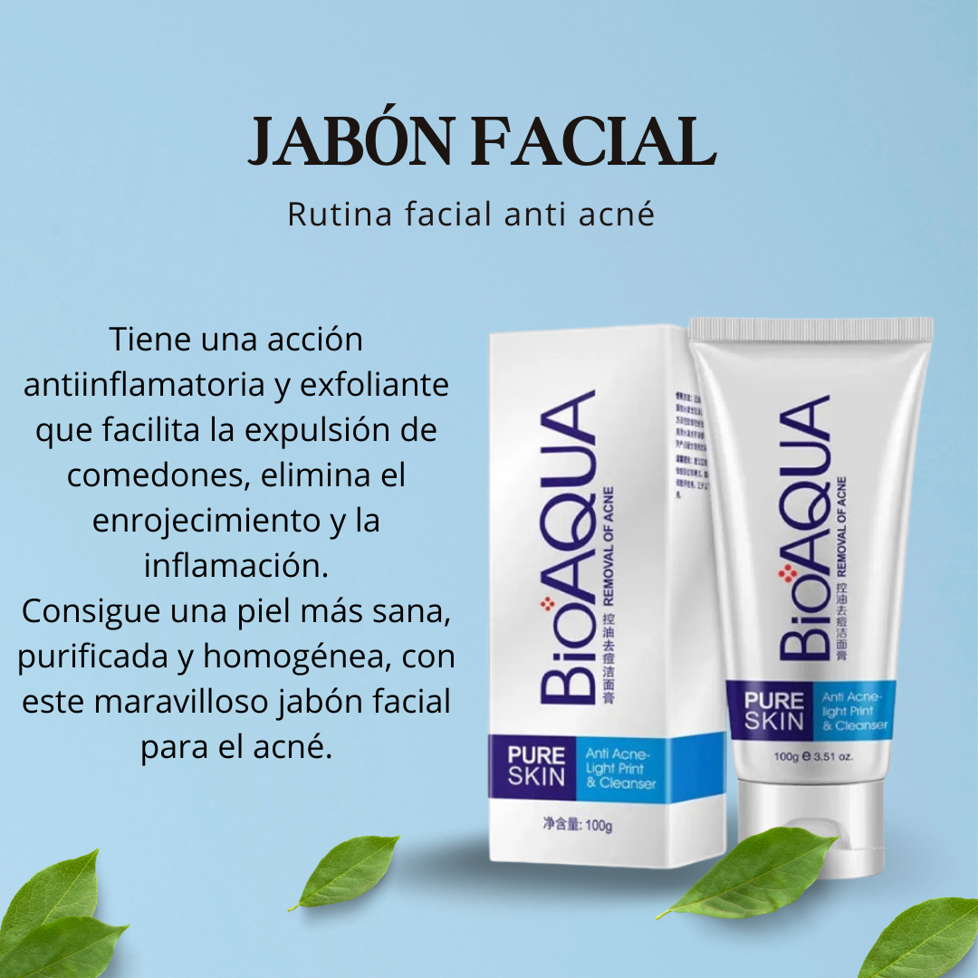 Jabón Facial Antiacné de Bioaqua