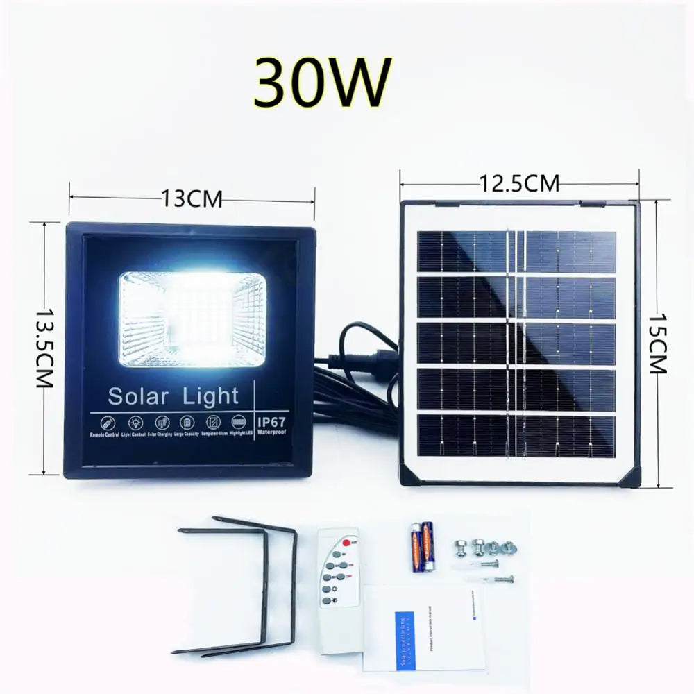 Reflector Solar 100W com Controle Remoto e Painel