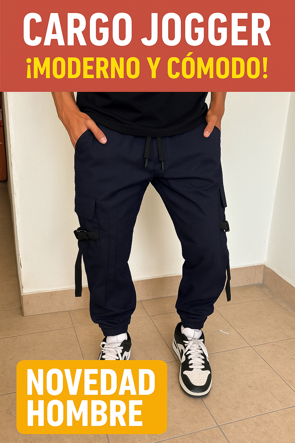 Pantalón Jogger Cargo Camuflado para Hombre