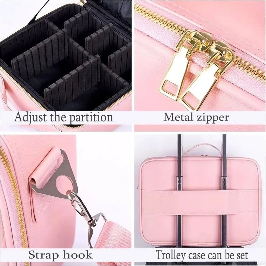 MALETA ORGANIZADORA DE MAQUILLAJE GRANDE