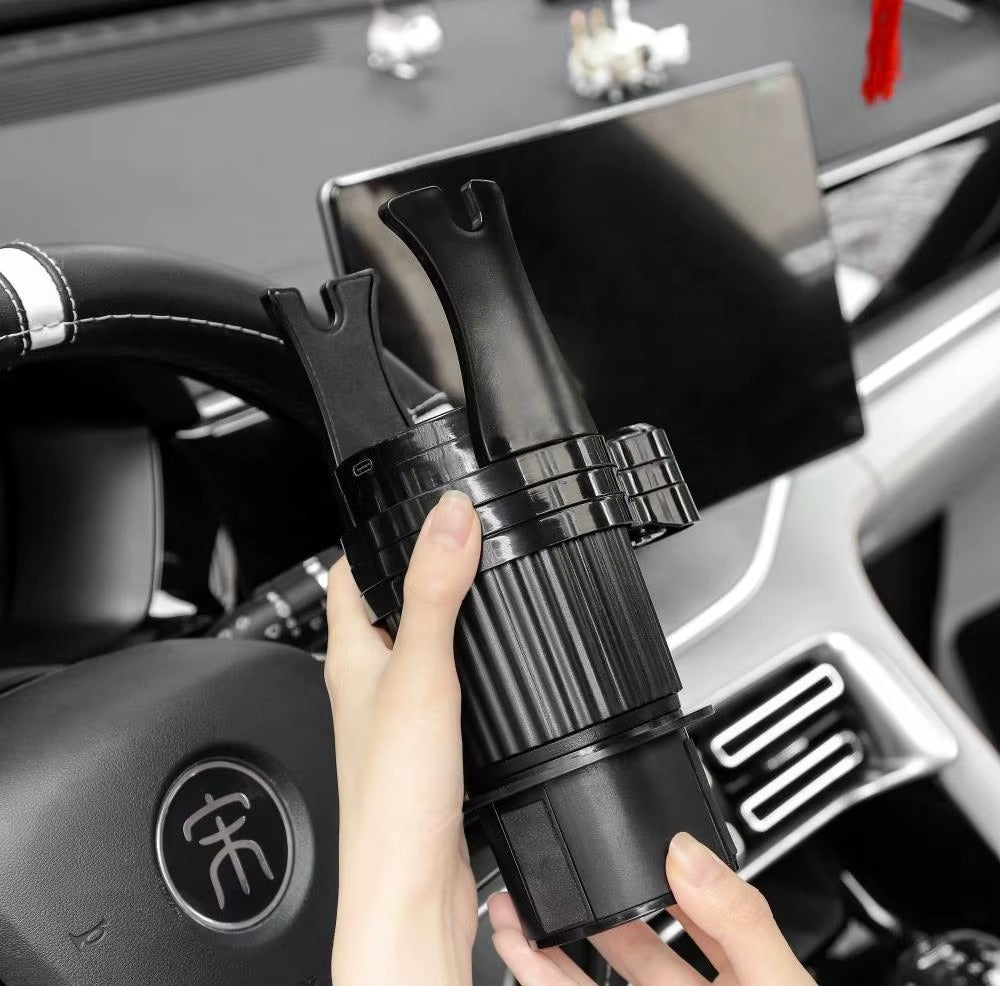 Portavasos Multifunción con Cargador Inalámbrico para Carro