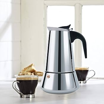 Cafetera Moka de Acero Inoxidable